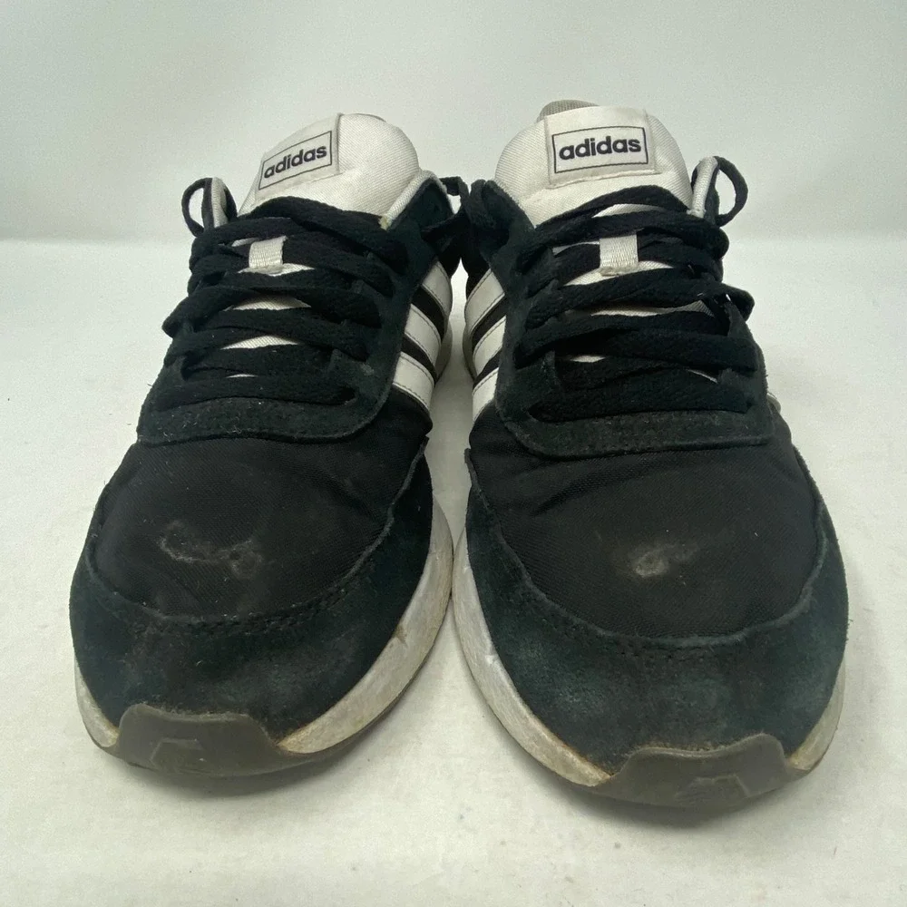 Adidas V Racer 2.0 Mens Sneakers Black White FZ0958 Low Top Shoes Size 10